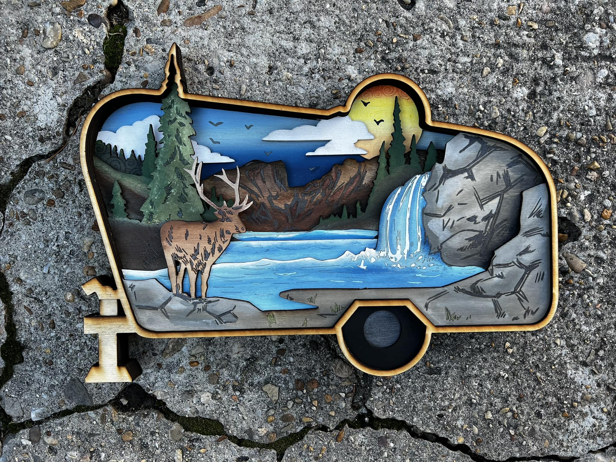 WOODSY CAMPER 15 X 10.5