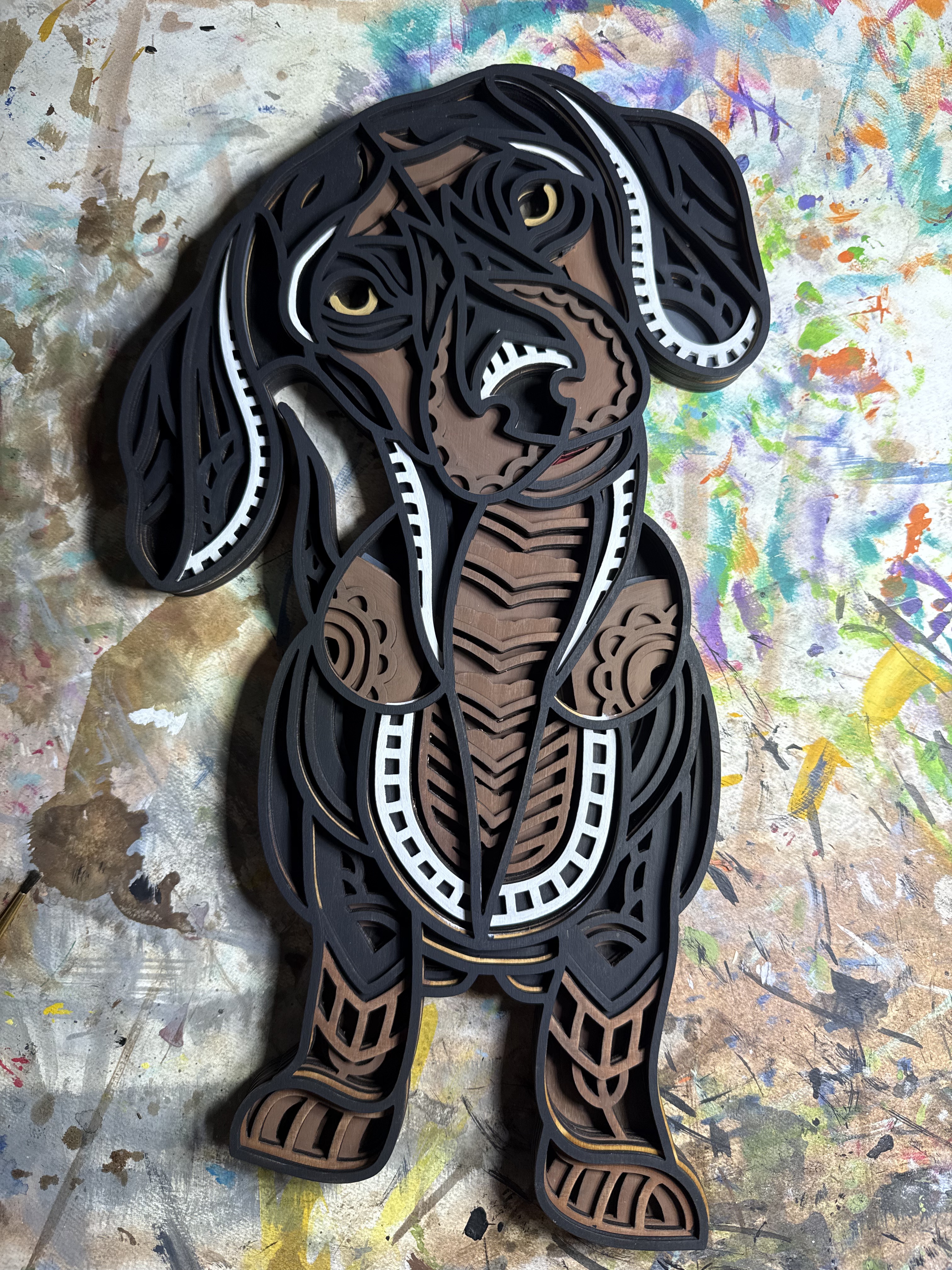 DACHSHUND 17 X 10