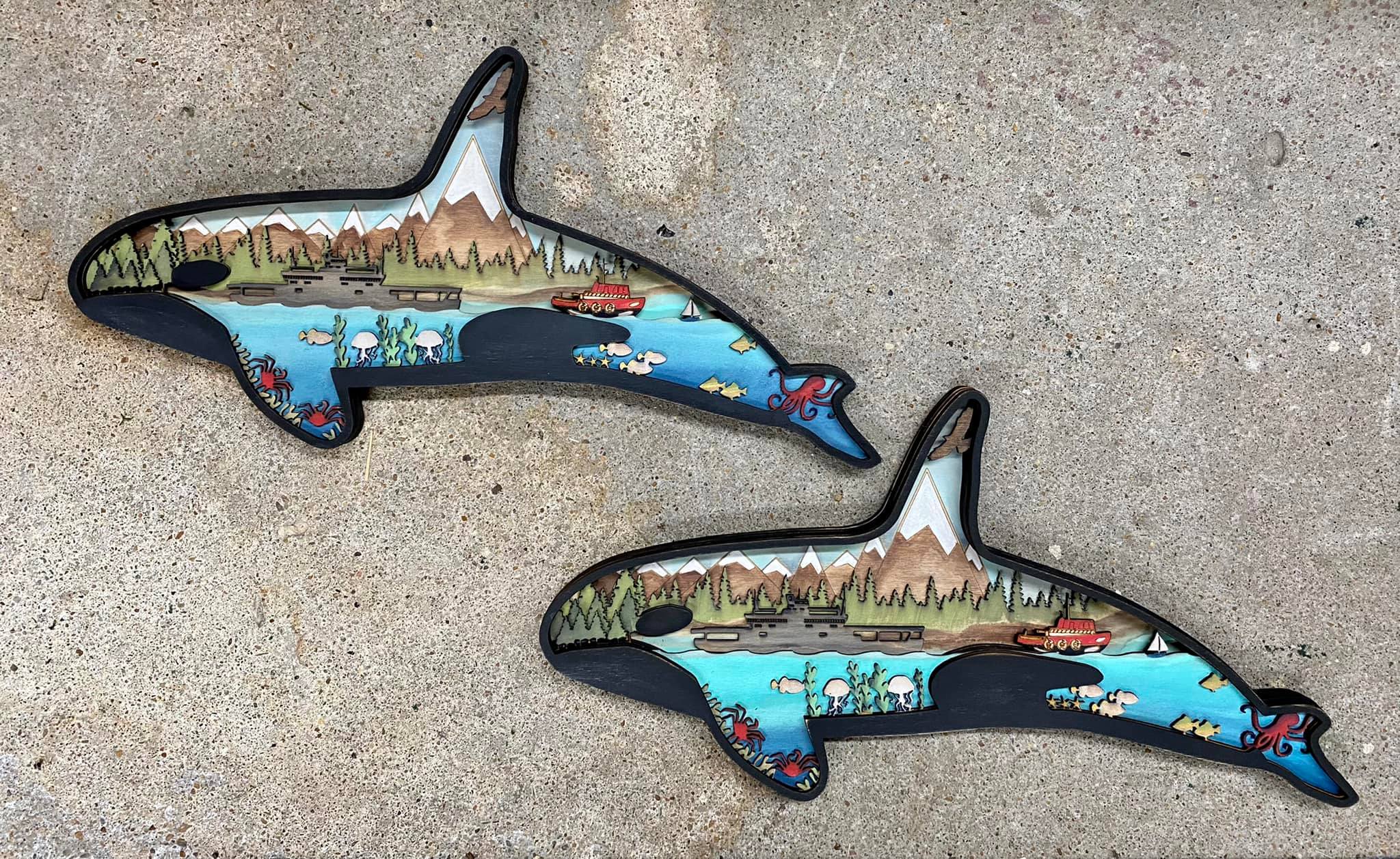 KILLER WHALE 19.5 X 9.5