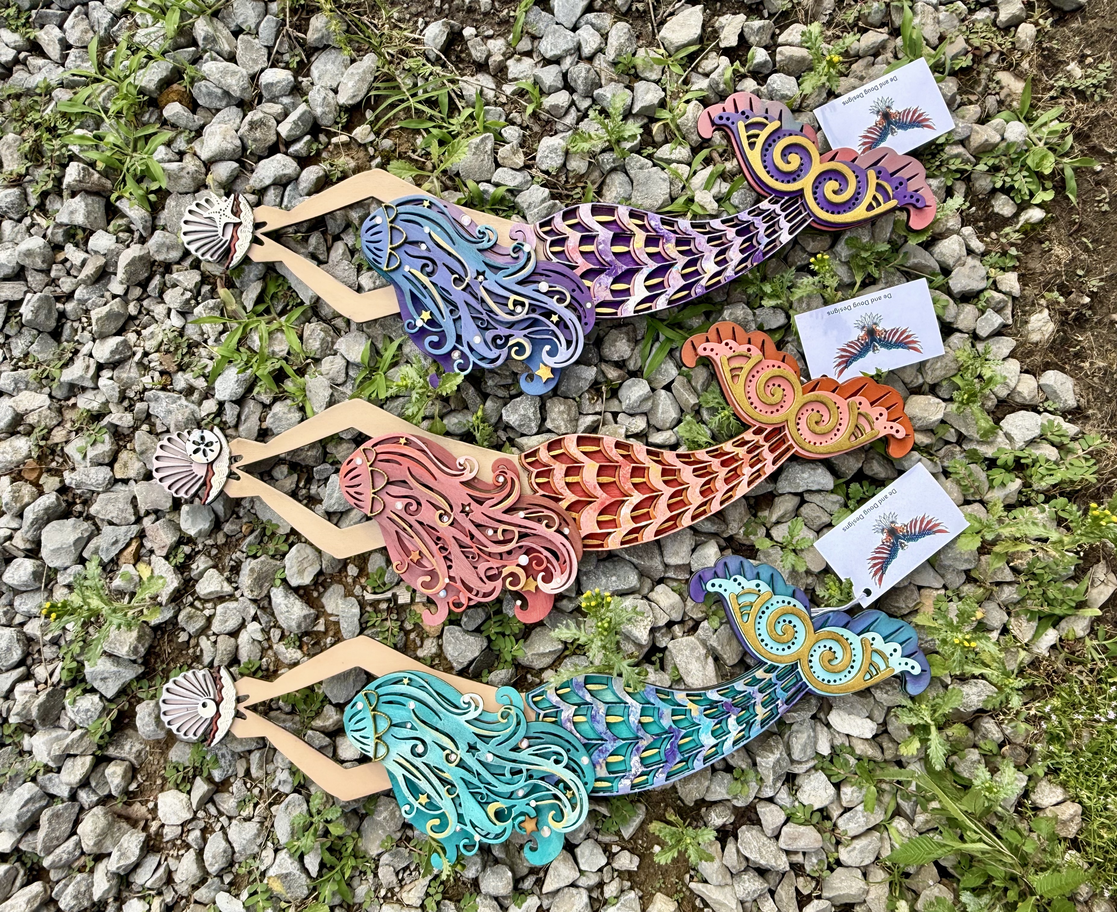 MERMAID FUSSIA 19 X 8