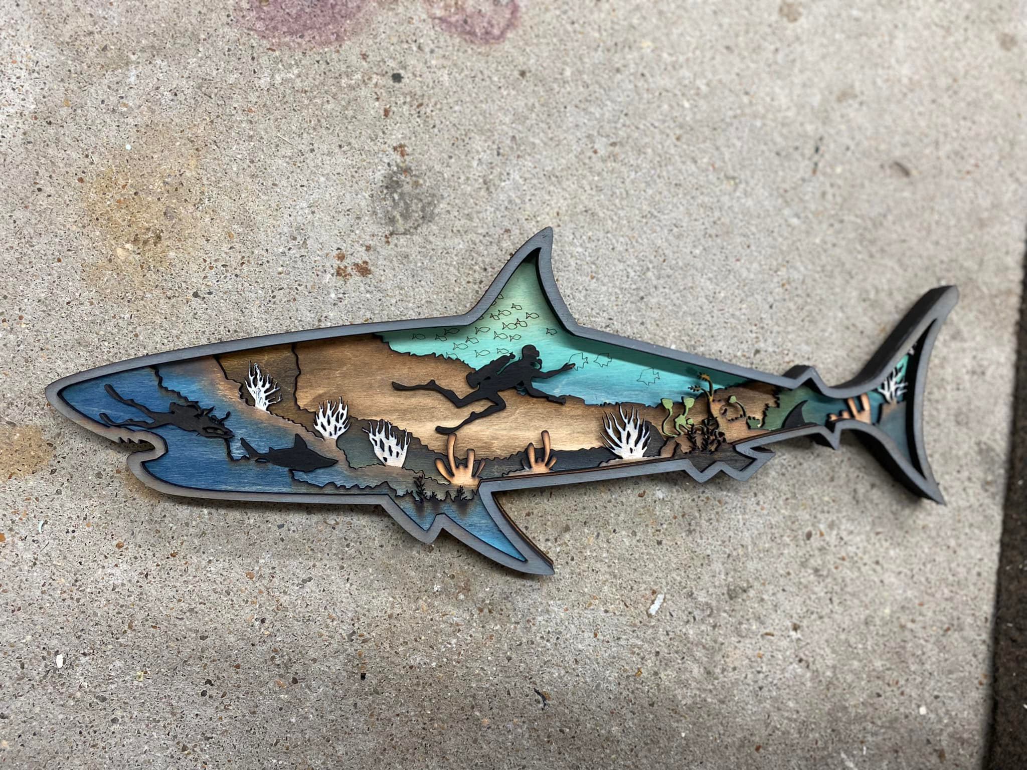 OCEAN BOTTOM SHARK 19 X 7