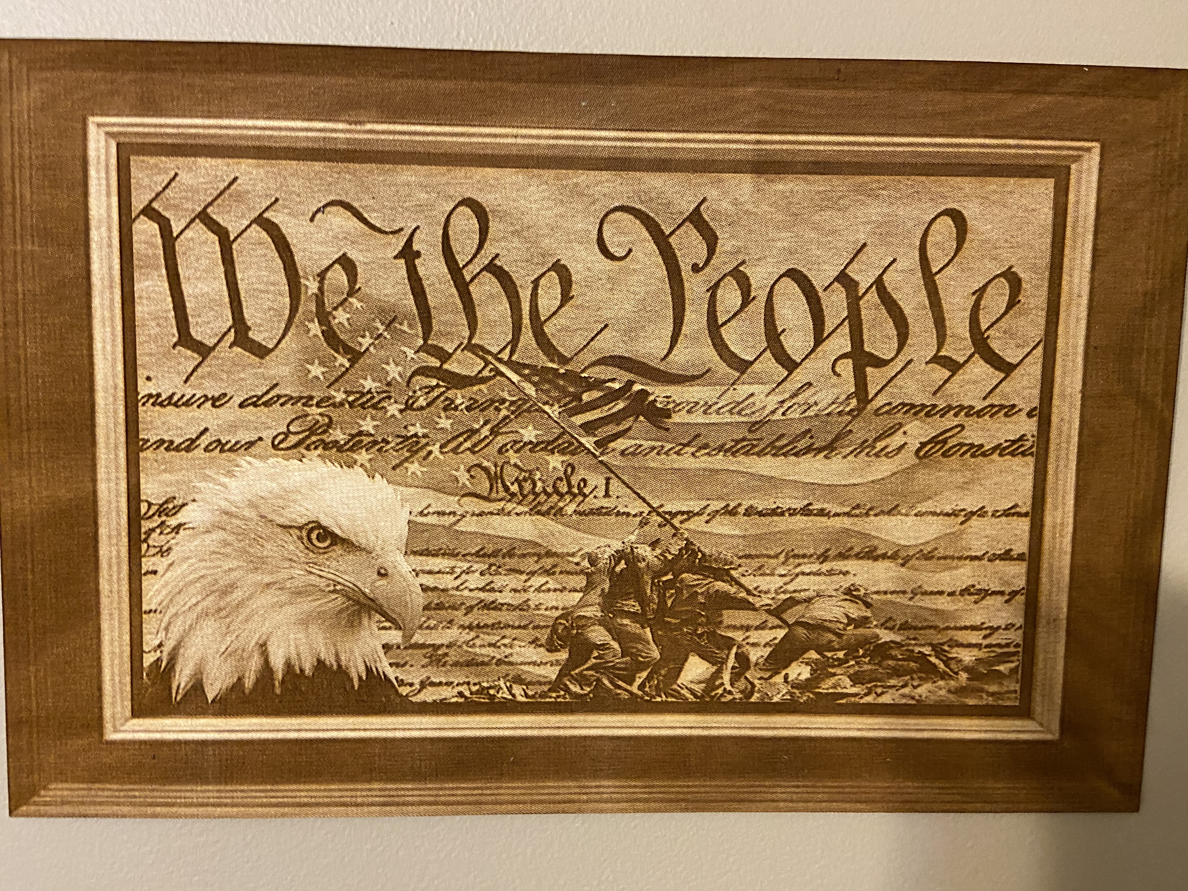 A - WE THE PEOPLE 15.5 X 10.5