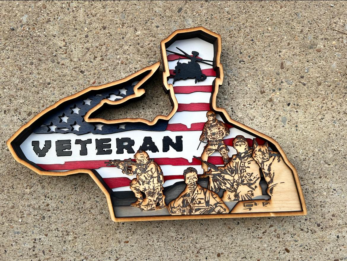 VETERAN SOLIDER 15 X 10